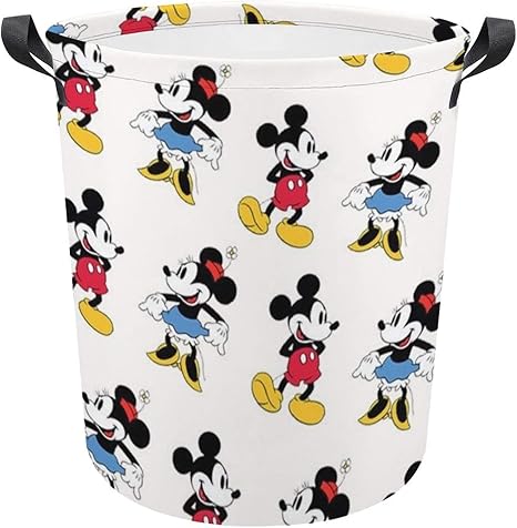 Amazon 大容量 ミッキーマウス ランドリーバスケット 洗濯カゴ 折りたたみ 脱衣かご 洗濯バスケット 収納ボックス 取っ手付き 防水 アニメ キャラクター かご バスケット オンライン通販