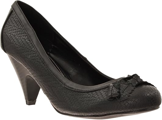 low black heel shoes