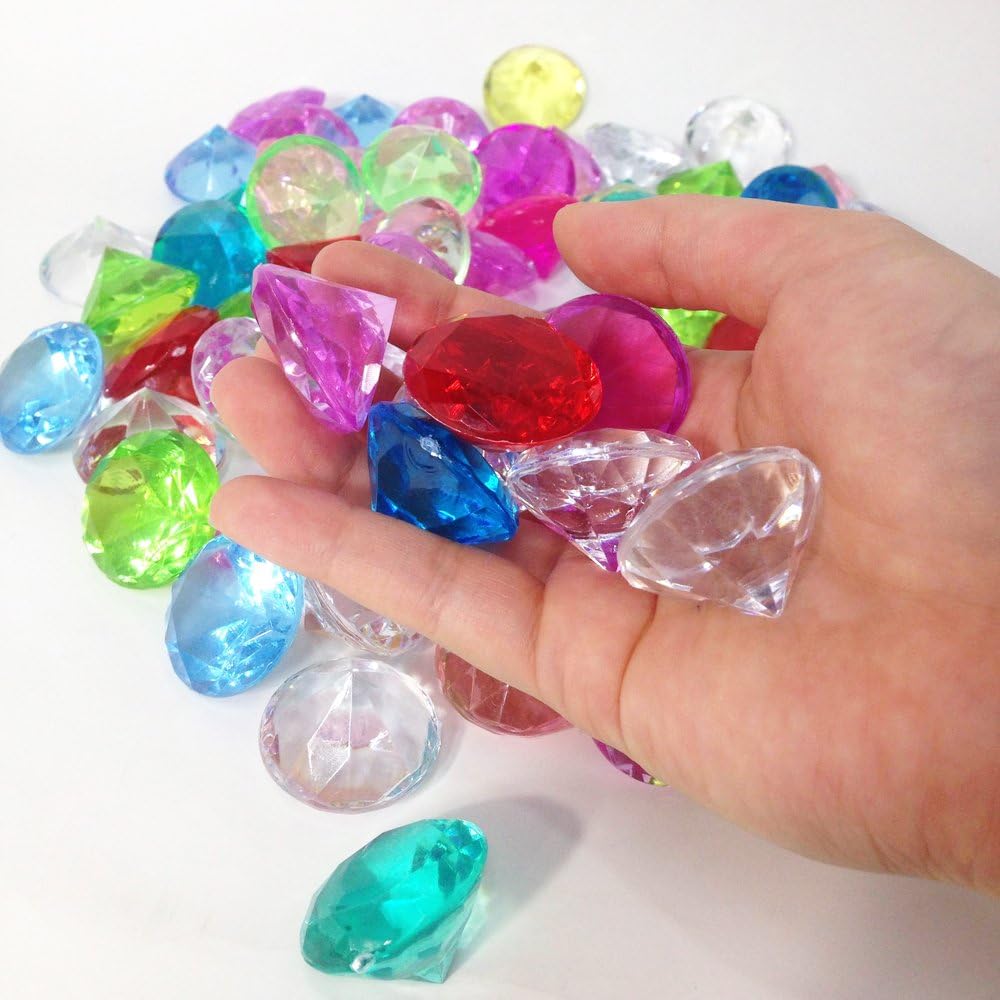 Amazon カラー宝石 ダイヤカット 約500g 宝石つかみ おもちゃ雑貨 おもちゃ