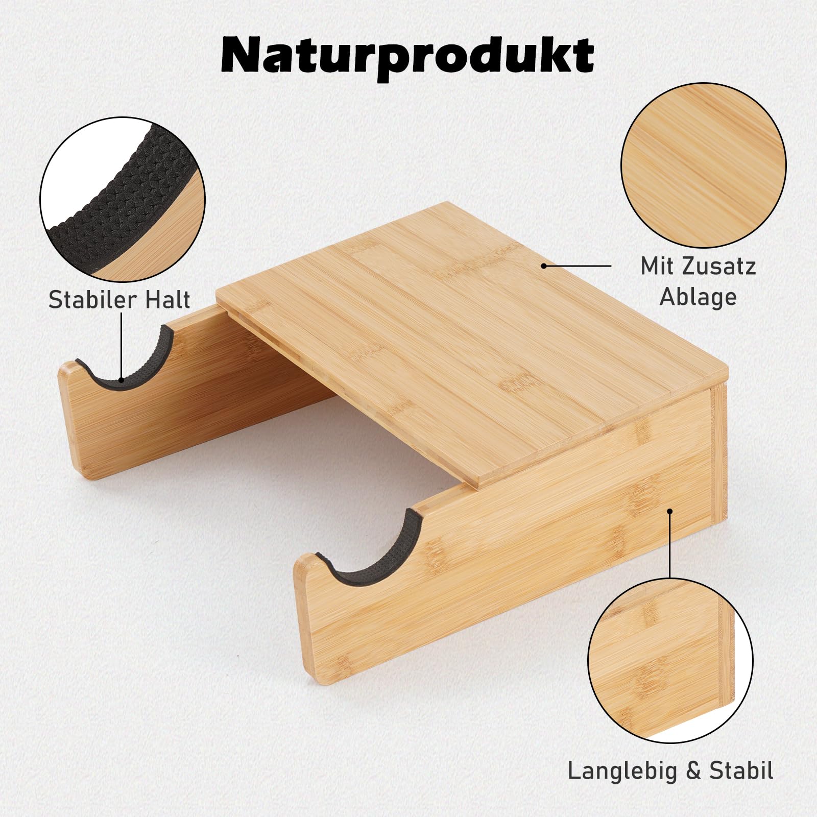 Wandhalterung Fahrrad Holz - Fahrrad Wandhalterung aus Bambus - Rennrad Wandhalter - Fahrradhalterung Wand - Bike Wall Mount - Fahrrad Aufhänger - Fahrradwandhalterungen 4