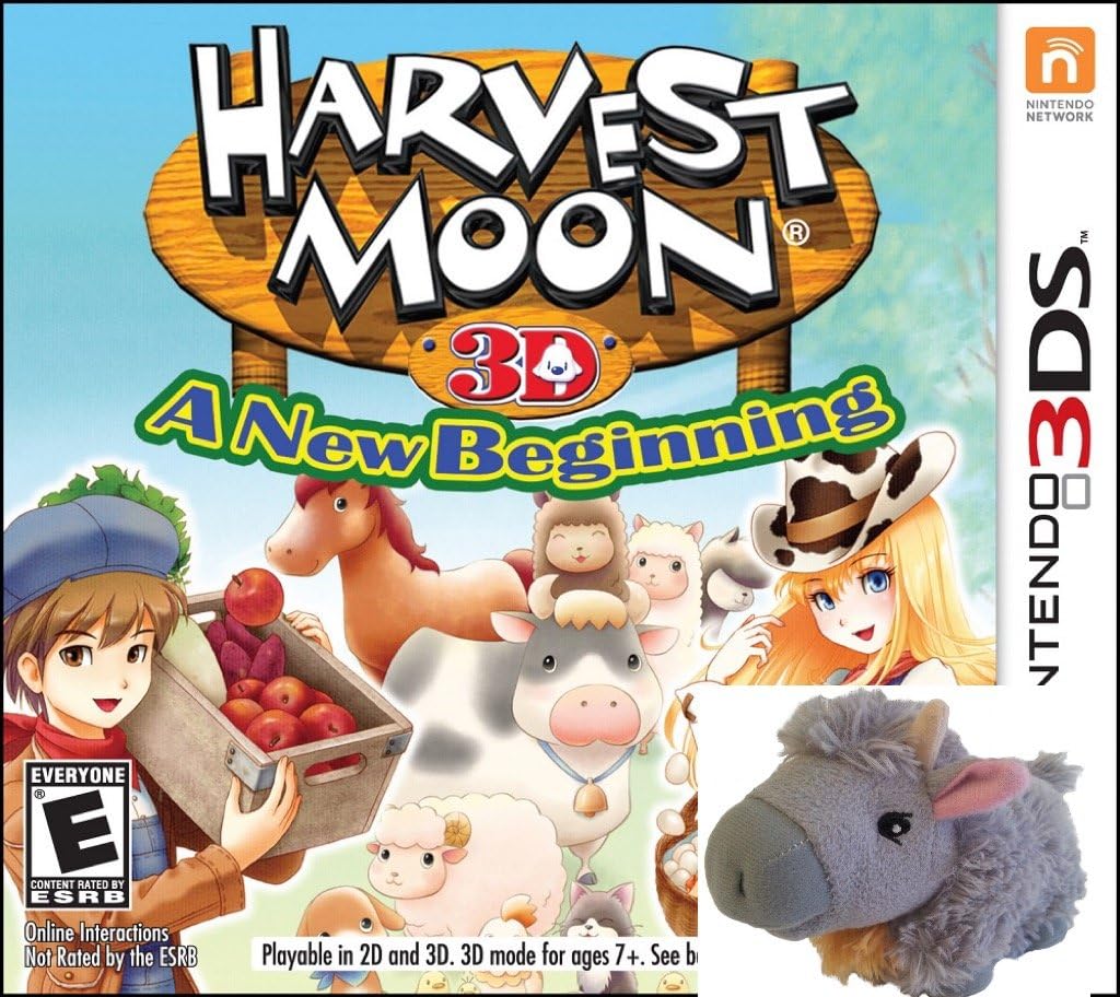 Harvest Moon a New Beginning 3DS with BONUS Plush Yak