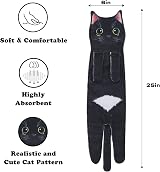 AGRIMONY Cat Funny Hand Towels 25 x 6 Cute Cat Decor Soft Absorbent view 6