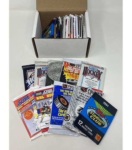 Amazon.com: NHL 1990-91 Upper Deck English Low # Hockey Wax Box