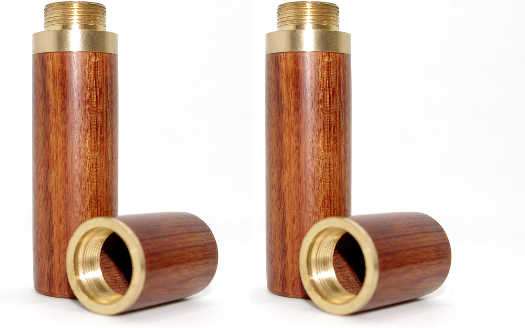 Vecent Portable Wood Toothpick Holder Mini Toothpick box Pocket Toothpick Holder Light Brown 2 Pcs