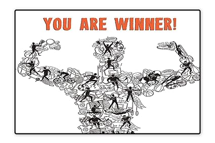 Amazon Com Custom Area Rug Winner Concept With Sportsman