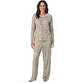 Cuddl Duds Womens Matching Pajama & Lounge Set - Lightweight Long Sleeve PJ Shirt & Pants - Sleepwear & Loungewear Sets