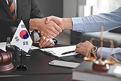 South Korea Flags South Korean Small Mini Desk