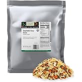 Frontier Co-op Organic Vegetable Soup Blend 1lb - Low Sodium Soup Mix, Dehydrated Veggies and Parsley - Dried for Ramen, Stew
