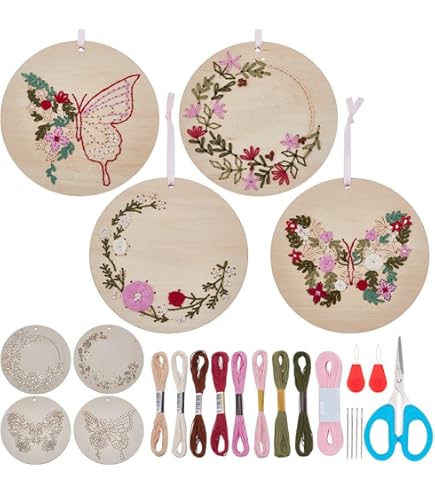 Bee String Art Craft Kit - Wood Stitched Embroidery Panel For Teens & Adults