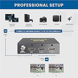 MuxLab 1x2 HDMI Splitter | 1 in 2 Out| 4K@60HZ