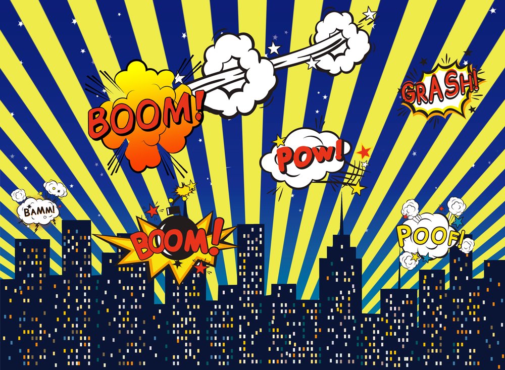 The 10 Best Comophoto Superhero Photography Backdrop City Building Birthday