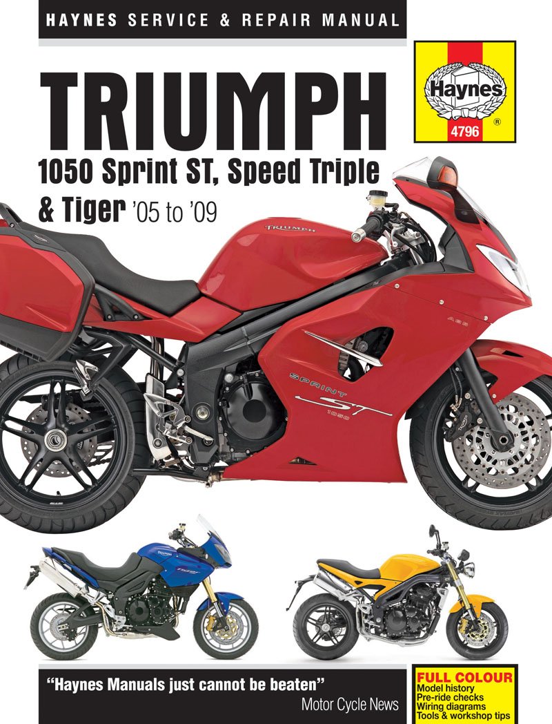 Triumph 1050 Sprint ST Repair Manual Haynes Service Manual Workshop