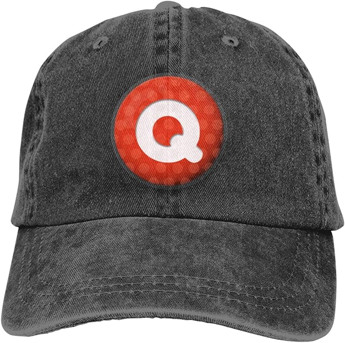 Letter Q Dad Hat, Washed Cotton Vintage Adjustable Baseball Cap