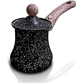 12 oz Turkish Coffee Pot Multipurpose Arabic Coffee Ibrik Heavy-Duty Stainless Steel Corrosion Resistant and Food-Grade (350 ml)