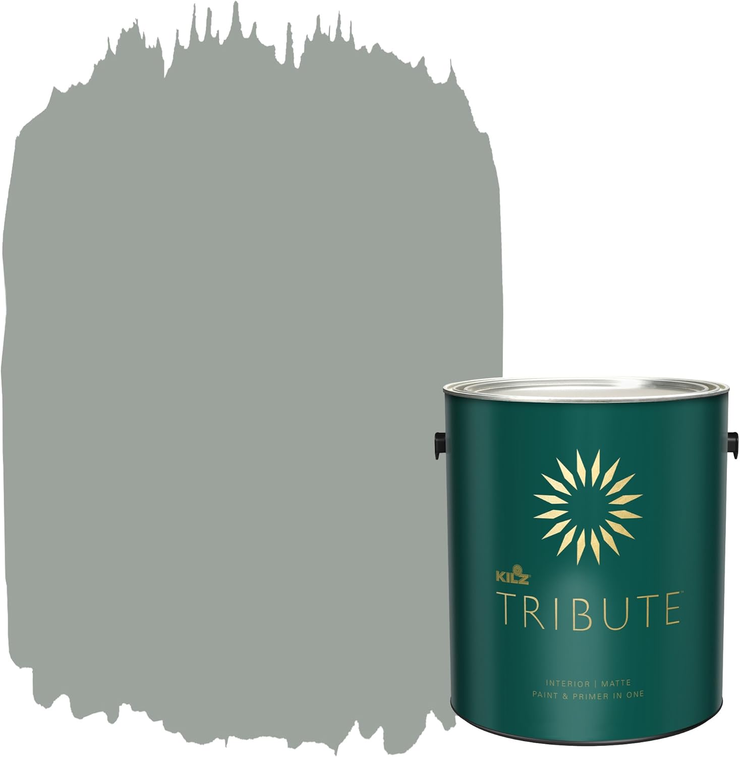 KILZ TRIBUTE Interior Matte Paint and Primer in One, 1 Gallon, Stone