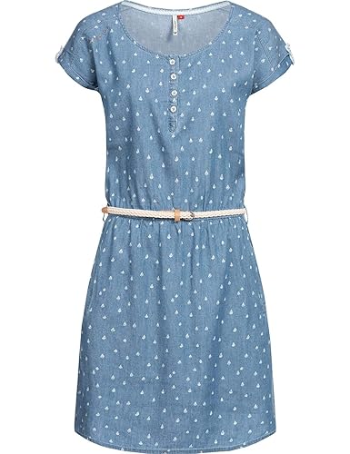 Ragwear Damen Kleid Dress Jeanskleid Sommerkleid Jerseykleid Freizeitkleid Geena 2 Farben XS-XL