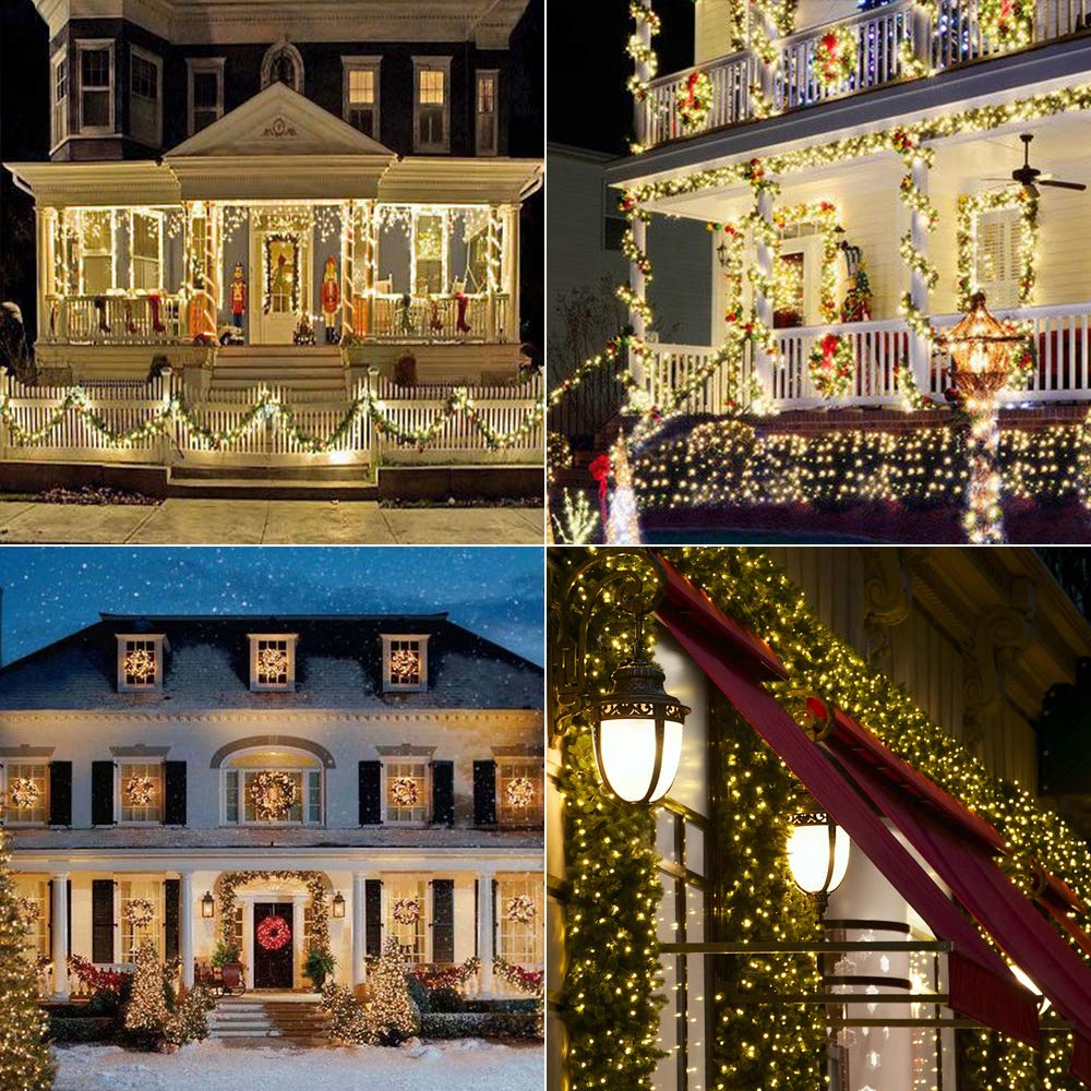 Brizled Solar String Lights, 2 Pack 39.37ft 120 LED Solar Fairy Lights