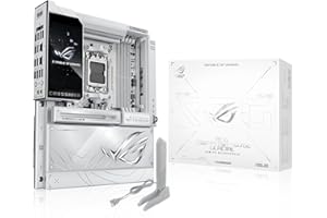 ASUS ROG Crosshair X870E Glacial, AMD E-ATX Motherboard, 24+2+2 Power Stages, DDR5 Slots, Two PCIe® 5.0 x16 SafeSlots, Seven 