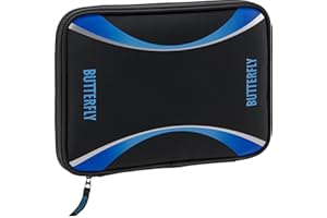 Butterfly MI Tour Case II | Durable Material with Padded Front and Back Panels | Holds Two Paddles | 3 Colors Available (Black, Blue, Purple) | Professional Accessory