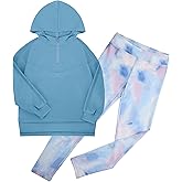 GRACE KARIN Girls Hoodie + Leggings Set Teen Long Sleeve Fashion Sweatshirts Sweatpant Fall Outfit Winter Clothing 6-14