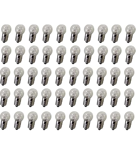 10 Piezas Bombillas LED E10 220V - Mini Bombillas De Tornillo 1W 65LM Blanco Cálido, Para Linternas, Instrumentos