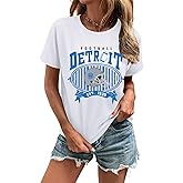 Football Shirts for Women Football Team Fan Tshirts Game Day Outfits Casual Sport Short Tee Tops