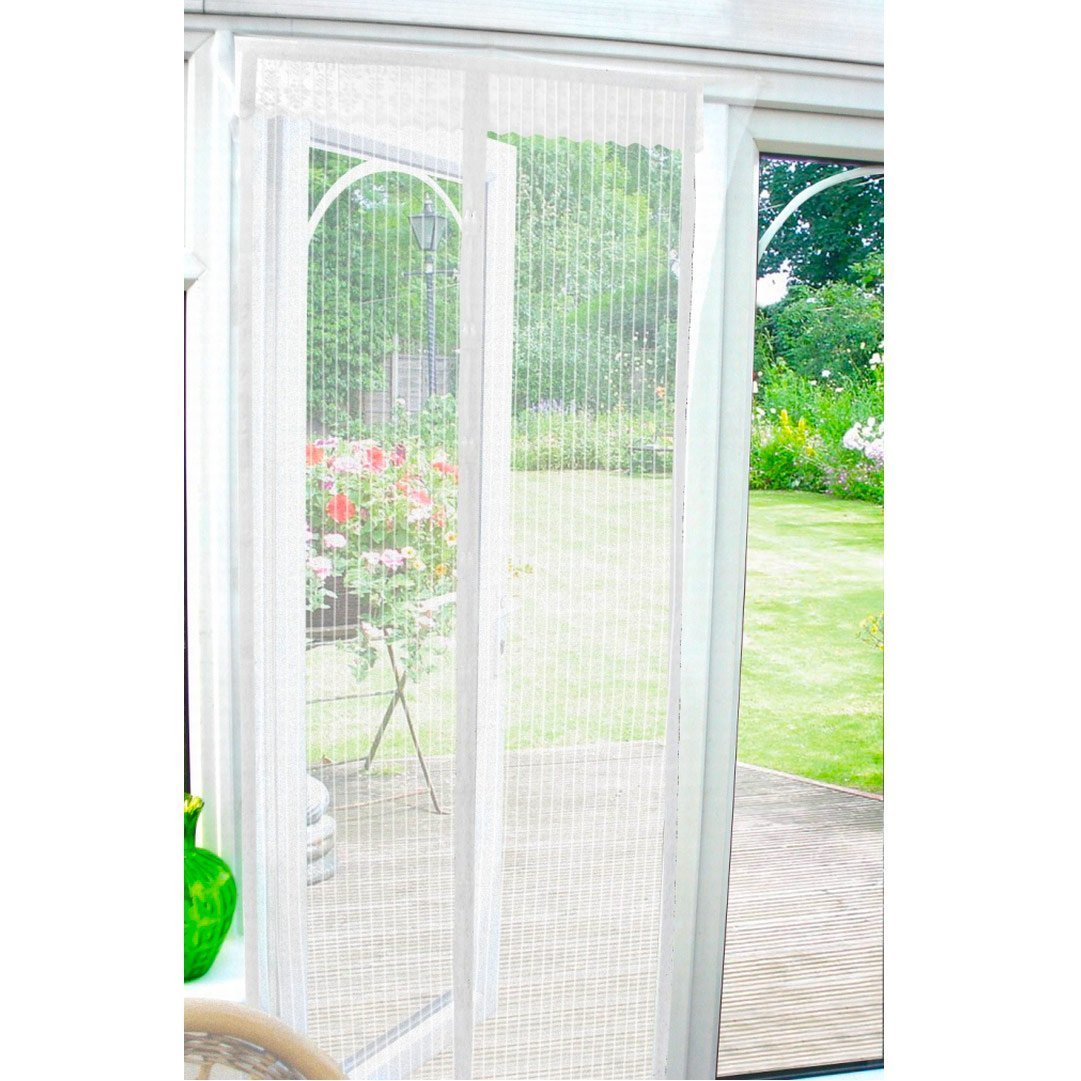 Ashley Magnetic Insect Door Mesh White, 210 x 100 x 210 cm
