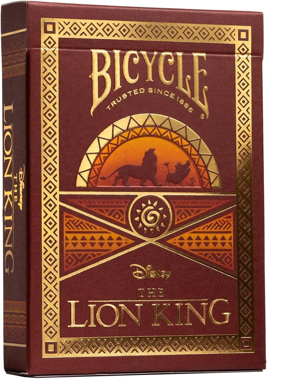 Bicycle Disney Lion King Playing Cards - 1 Deck, Air Cushion Finish, Professional, Superb Handling & Durability, Great Gift For Card Collectors, Yellow, Moyen