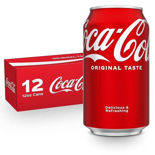 COCA-COLA FRIDGE PACK SODA SOFT DRINK, 12 FL OZ CANS, 12 PACK – CLASSIC COLA SODA CANS