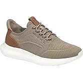 Johnston & Murphy Men’s Amherst 2.0 Knit Plain Toe Dress Casual Shoe, Taupe Heathered Knit, 10.5 M