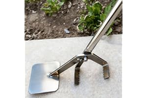 Manganese Steel Tree Root Extraction Tool Heavy-Duty Sapling Puller with Long Handle & Non-Slip Grip Fence Post Puller for Sh