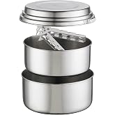 MSR Alpine 2 Stainless Steel Camping Pot Set | Alpine 2 Stainless Steel Pot Set
