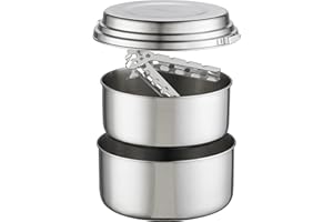 MSR Alpine 2 Stainless Steel Camping Pot Set