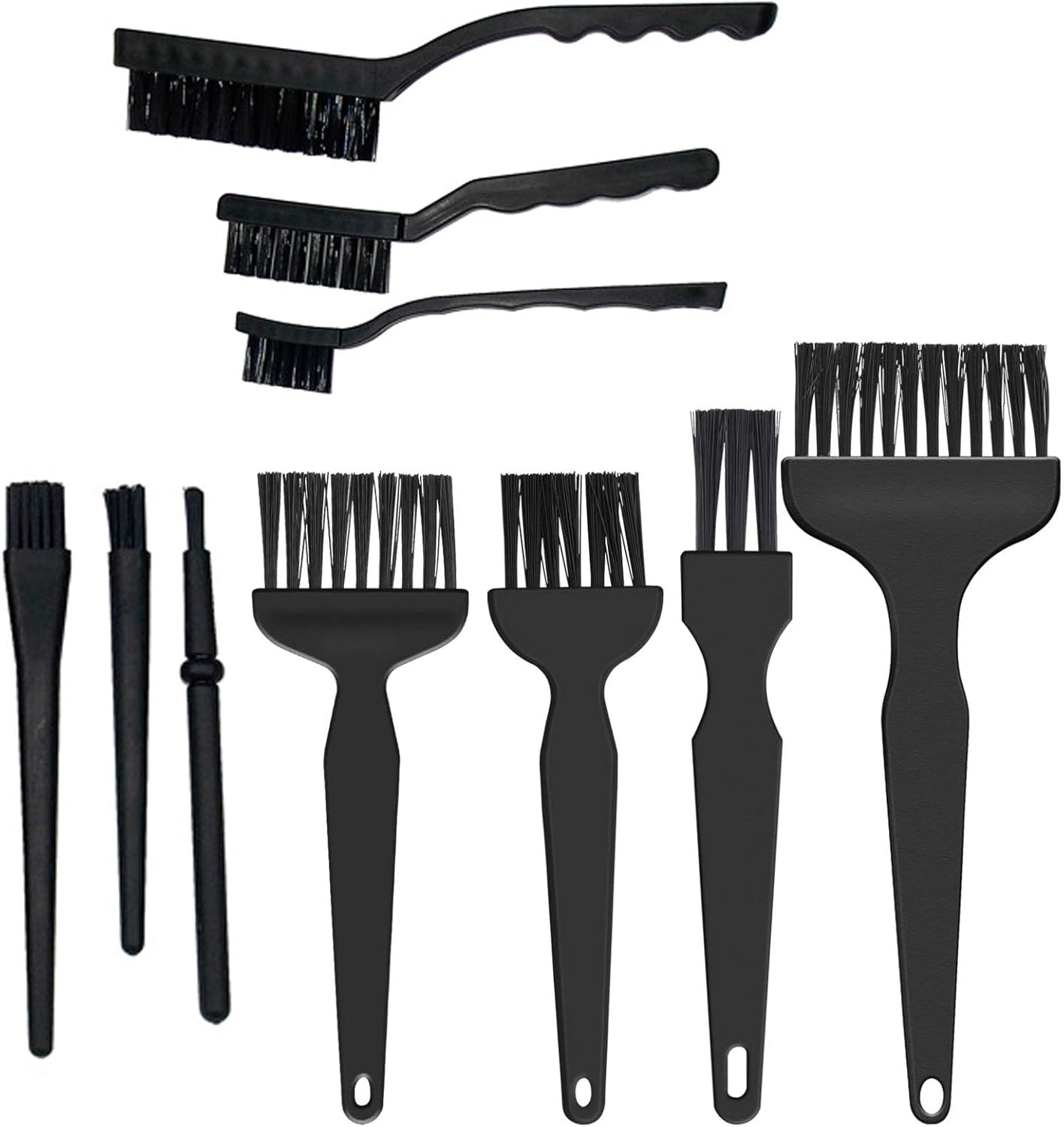 Anti Static Brushes,10 Pieces Electronic Cleaning Brush Plastic Handle