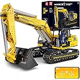 Mould King 13112 RC Excavator Building Set, 1830 Pieces Building Blocks APP Remote Control Truck Construction Vehicles Model
