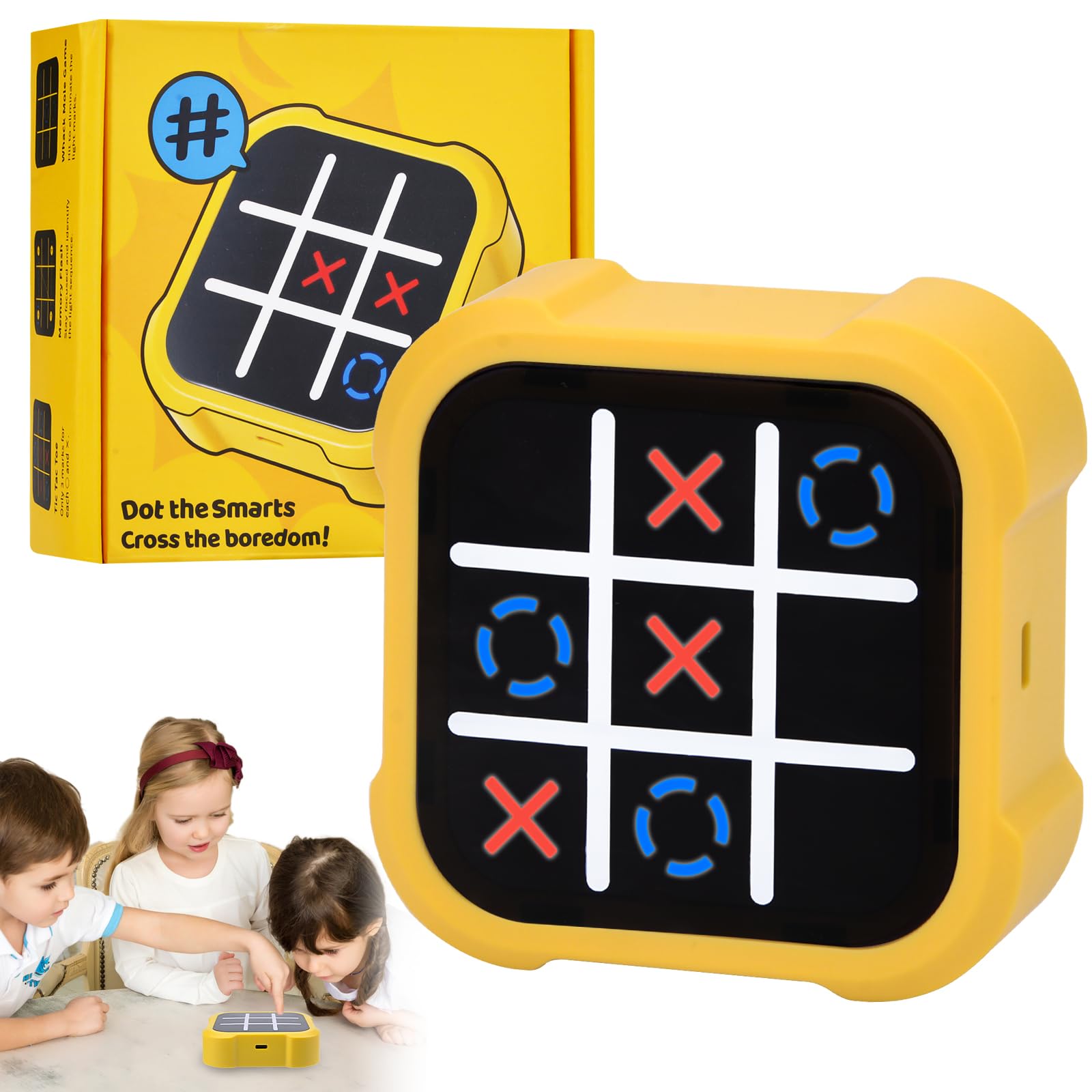 Tic Tac Toe Bolt Game, Electronic Tic-Tac Toe Game, Noughts And Crosses Games, Xo Chess Classic Board Games, 3-In-1 Handheld Puzzle Gam-e Console, Portable Travel Game-s Fidgets Toy For Kids Adults — image 1