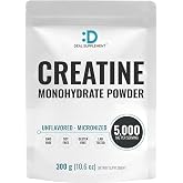 Micronized Creatine Monohydrate, 60 Servings, 5g Per Serving (300g/0.7lb) | Fast Absorbing &amp; Unflavored | Supports Strength, Power &amp; High-Intensity Training* | Vegan, Keto, Non-GMO