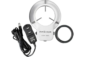 AmScope LED-56S 56 LED Microscope Ring Light with Dimmer White