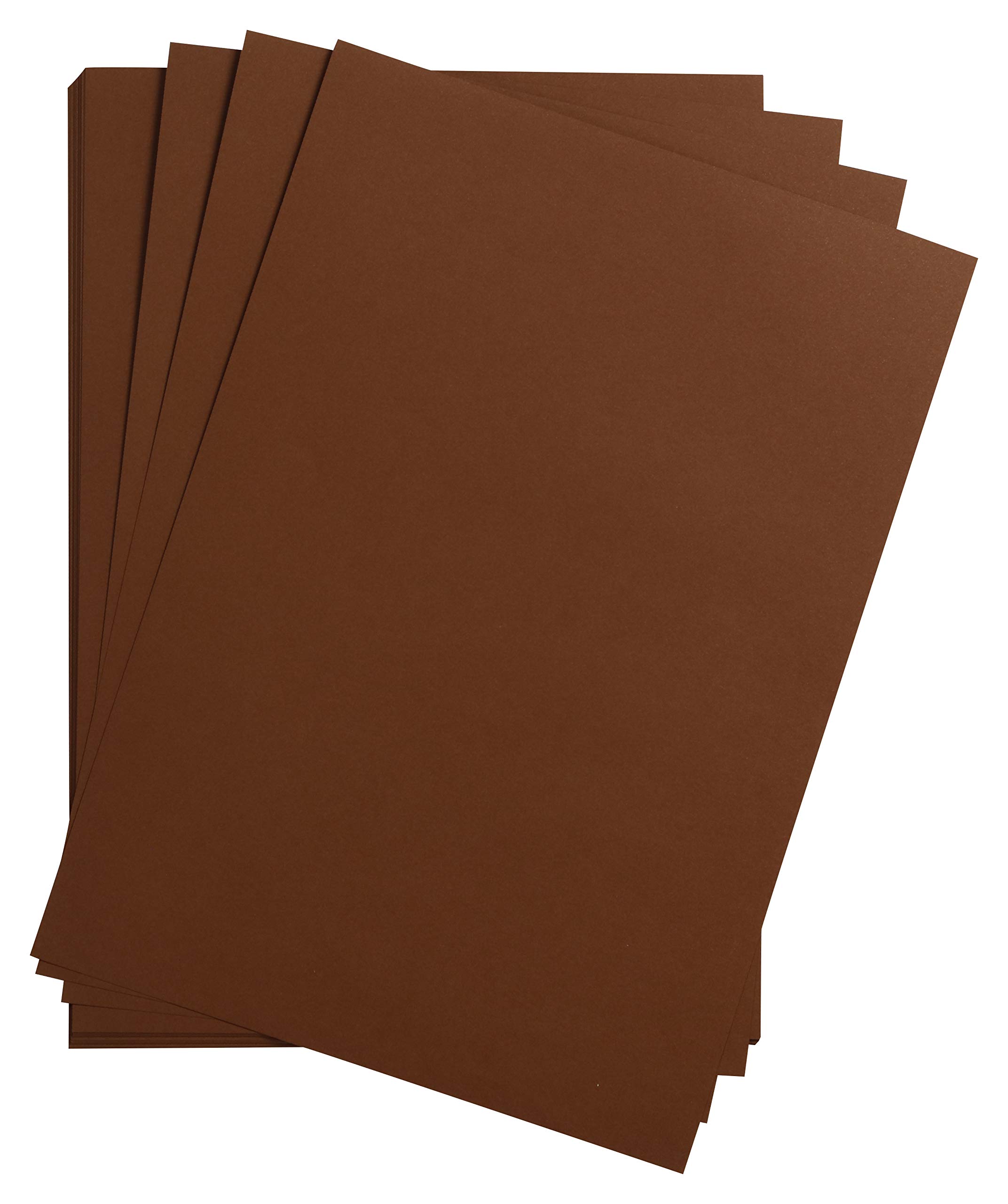 Clairefontaine - Ref 975361C - Maya Smooth Coloured Drawing Card (Pack of 25 Sheets) - 185gsm - A3 (42 x 29.7cm) - Brown Colour - Deep Dyed, Acid Free, pH Neutral