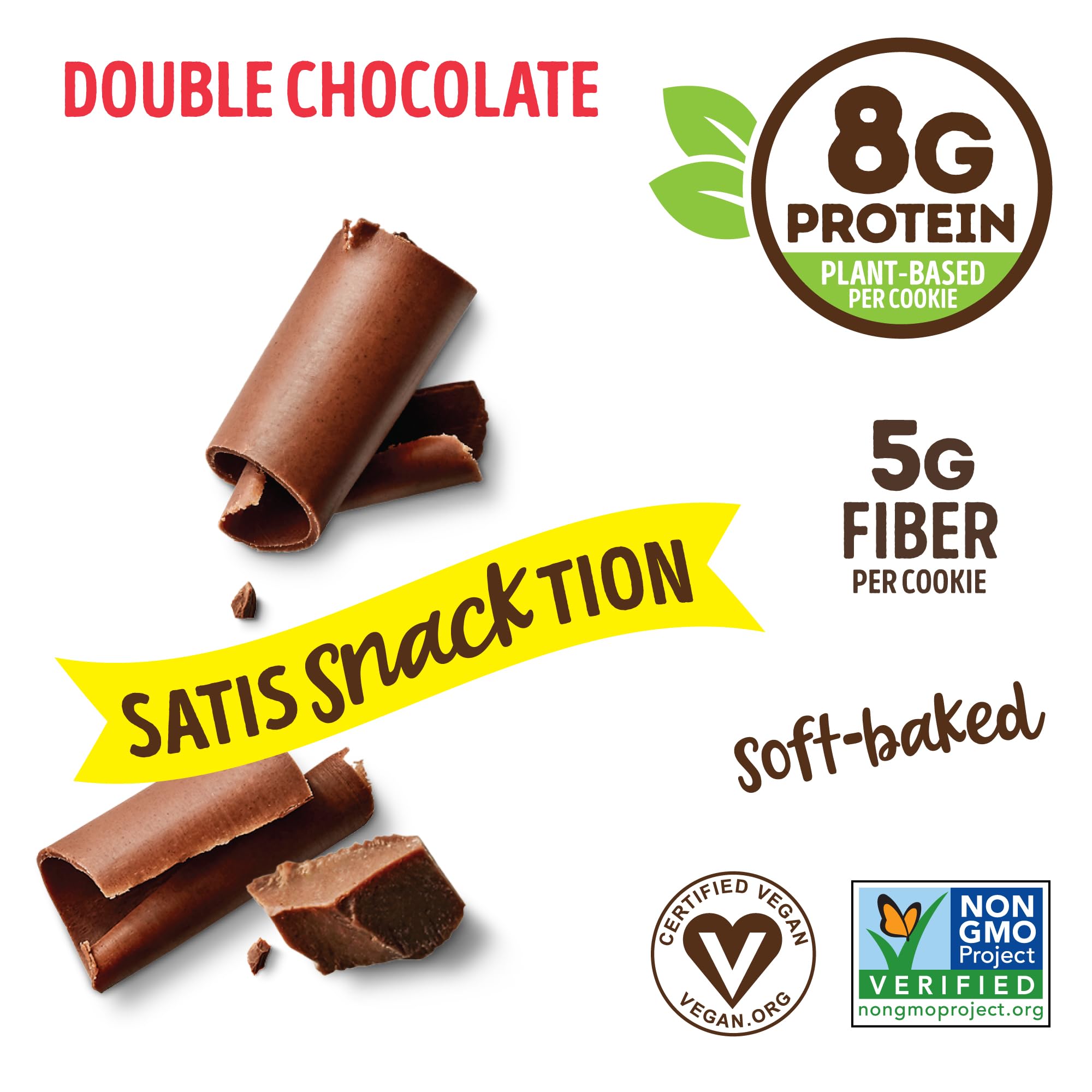 Lenny & Larry's The Complete Cookie, Big Time Brownie, Soft Baked, 8g Plant Protein, Vegan, Non-GMO, 2 Ounce Cookie (Pack of 12)