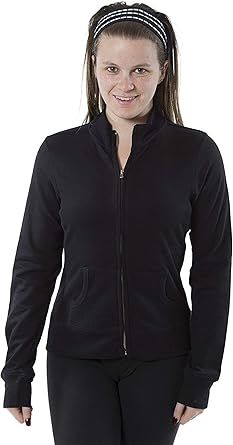 black zip up gym jacket