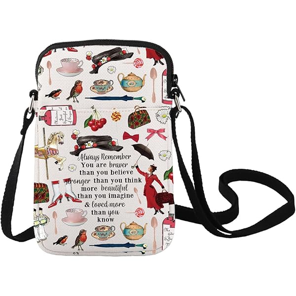 WZMPA Borsa A Tracolla In Tela Di Cotone Per Fan - Satine & Christia Merch Musical 'Come What May' - Borsetta Regalo 22,5x15,5 Cm - Stampa 3D - Compagna Di Viaggio Ideale - 5