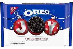 OREO Joy! Red-Colored Creme Chocolate Sandwich Cookies, Limited Edition Holiday Cookies, 18.71 oz