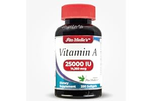 FITO MEDIC'S Lab - Vitamin a 25000 iu softgels - 250 Softgels- Ultra high Absorption, Healthy Skin & Eyes, Antioxidant Activity & Immune System Function.