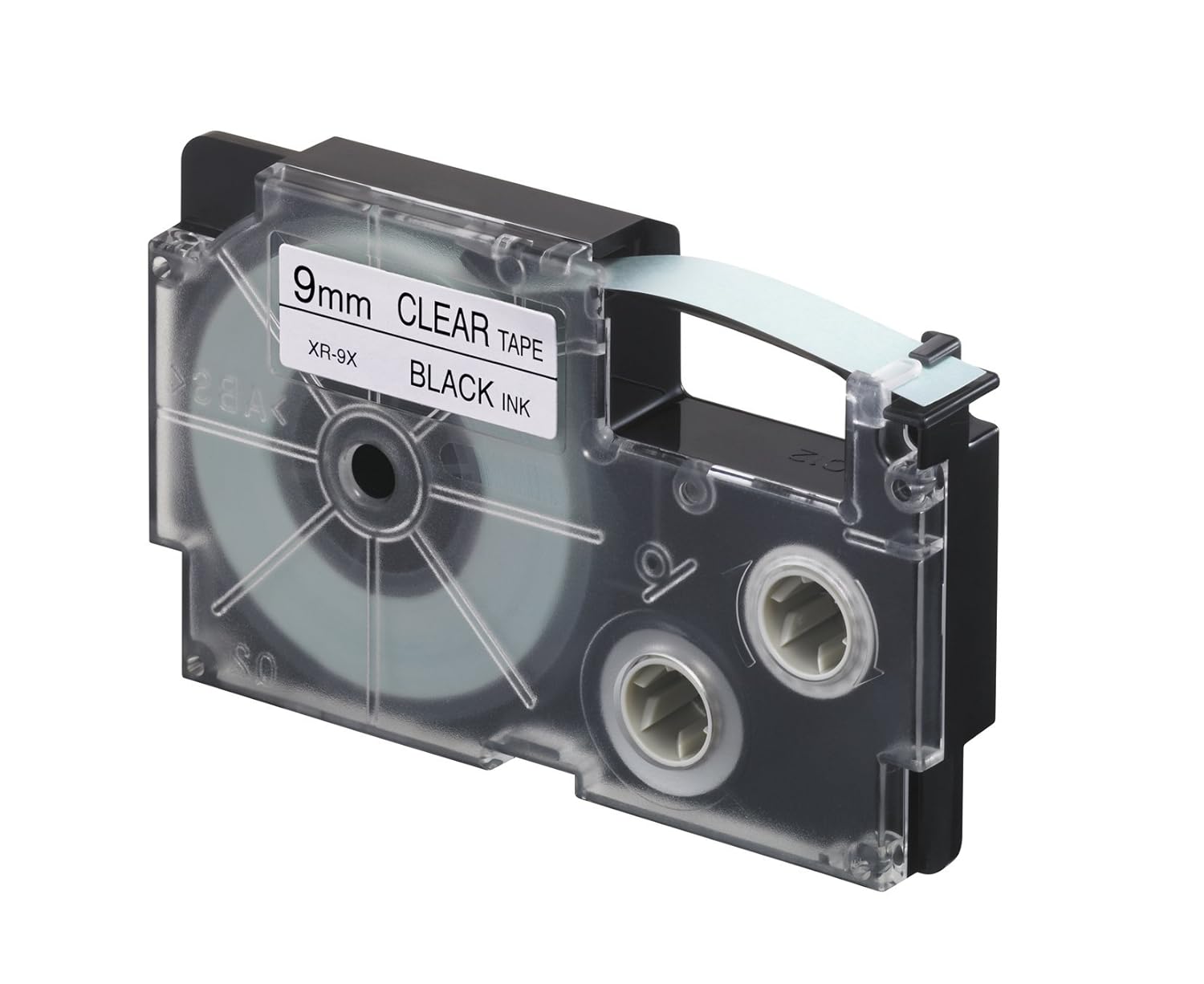 Casio XR9XSDJ/XR9X1WDJ Label Printer Tape (Black Ink Clear