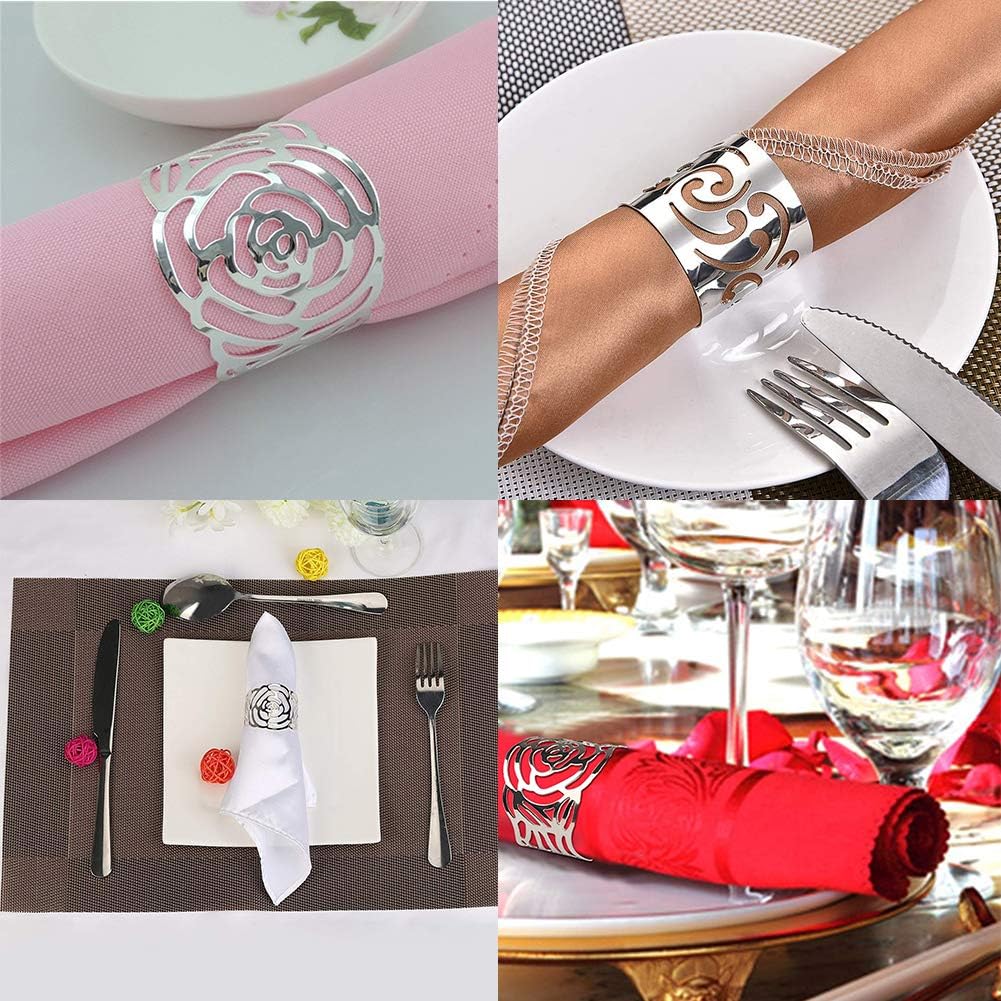 Servilleteros de Mesa con Forma de Anillo Servilleteros de Aro de