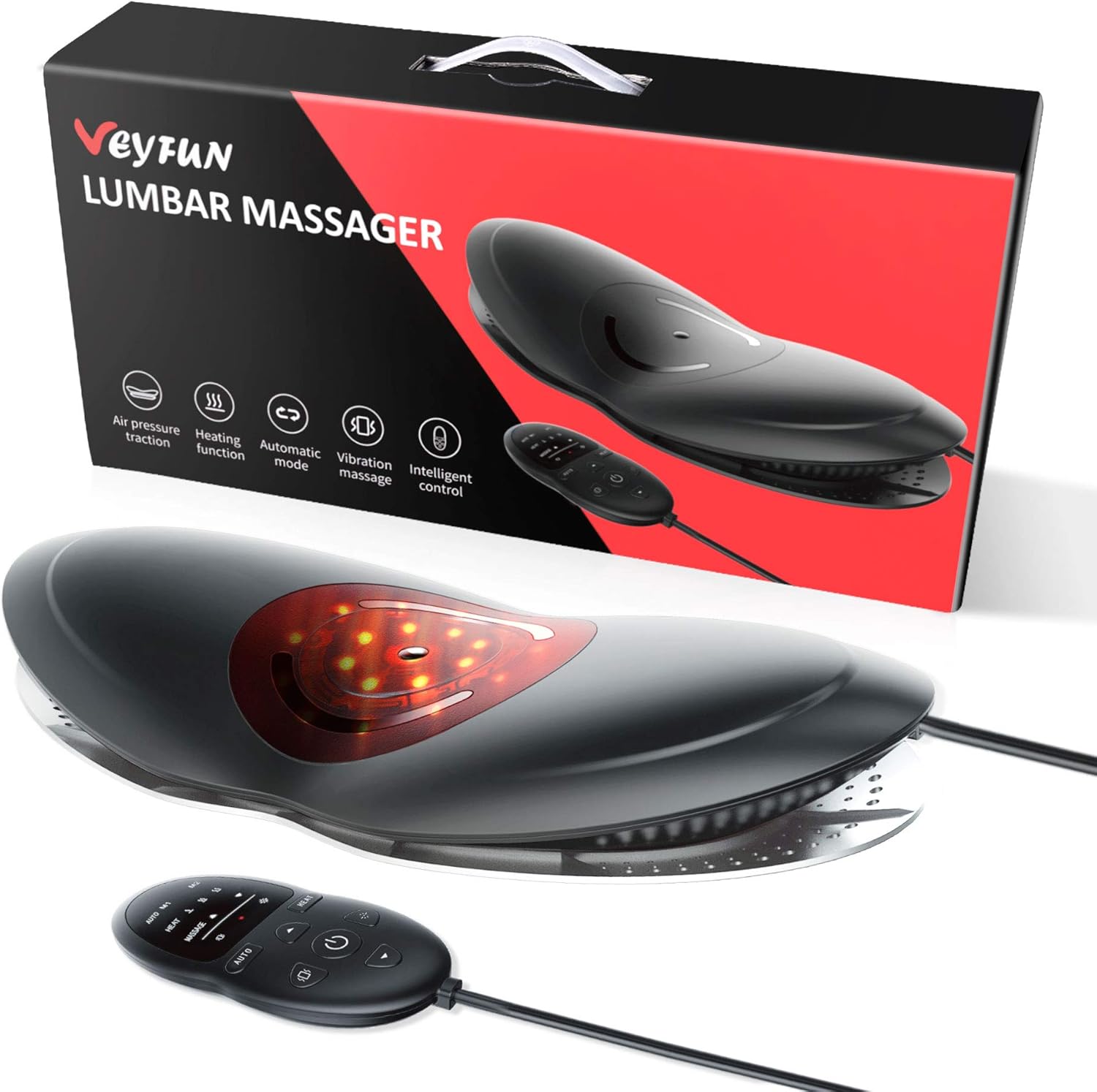 Lumbar massager with heat Clearance