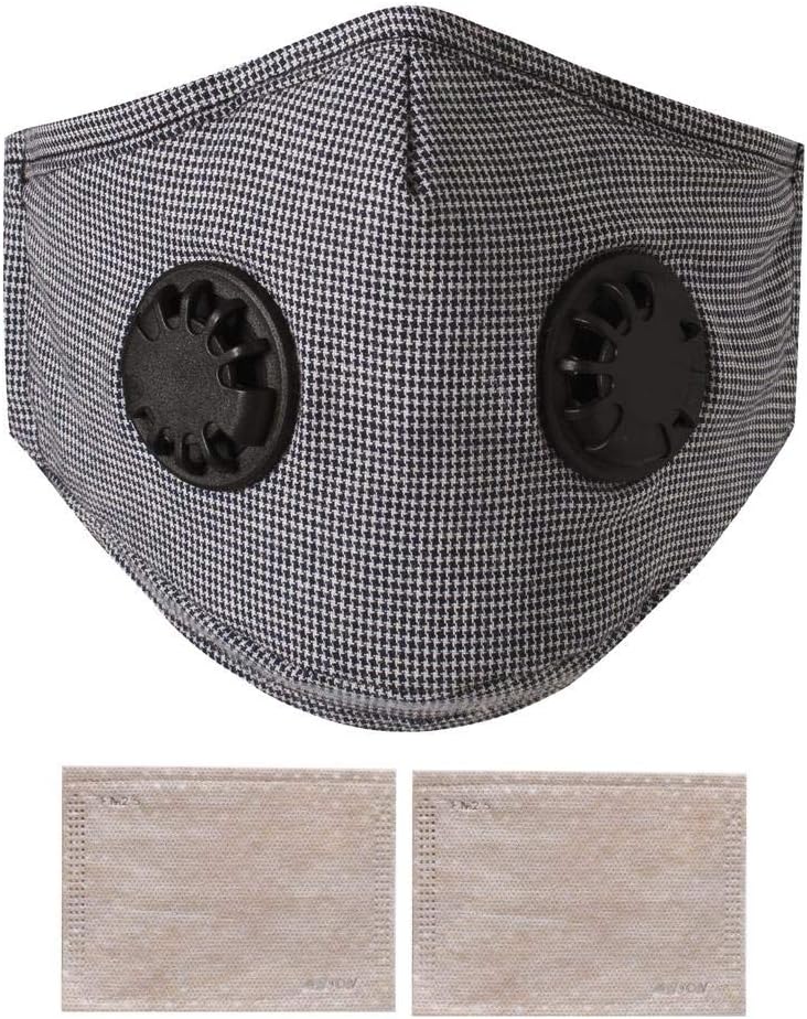 Outdoor Face M.a.s.ks with Breathing,Washable,Reusable Dust M.a.s.ks Air Purifying PM2.5 Carbon Filter Face M.a.s.k-Protection from Dust, Pollen, Pet Dander, Other Airborne Irritants