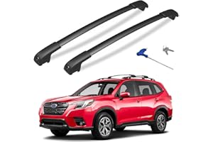HmmtyRack Lockable Car Roof Rack Cross Bars Compatible with Subaru Forester 2014-2025, Aluminum Cross Bar for Rooftop Cargo Carrier Luggage Kayak Canoe Bike Snowboard