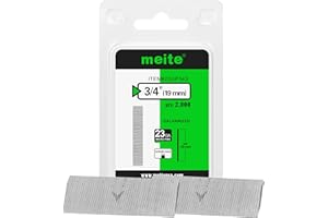 meite 23 Gauge Pin Nails, 3/4 Inch Micro Headless Pins - Galvanized 23GA Pins Nails for Nail Gun, Ideal for Fine Woodworking 